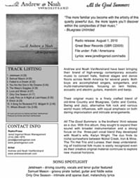 Andrew and Noah VanNorstrand One-Sheet